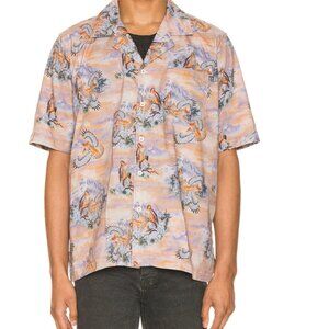 Rhude eagle SS button up new